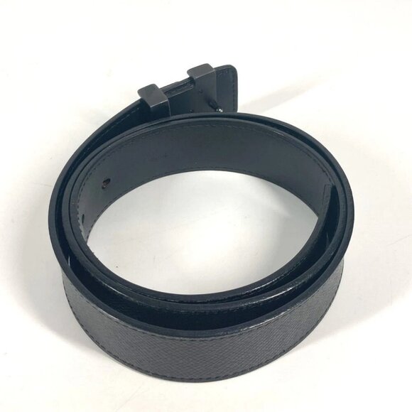 LOUIS VUITTON M6897V Taiga CeintureLV Initial 35MM belt Leather Black - Picture 7 of 15